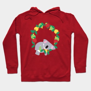 Christmas wreath koala Hoodie